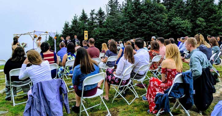 Gore Mountain wedding ceremony