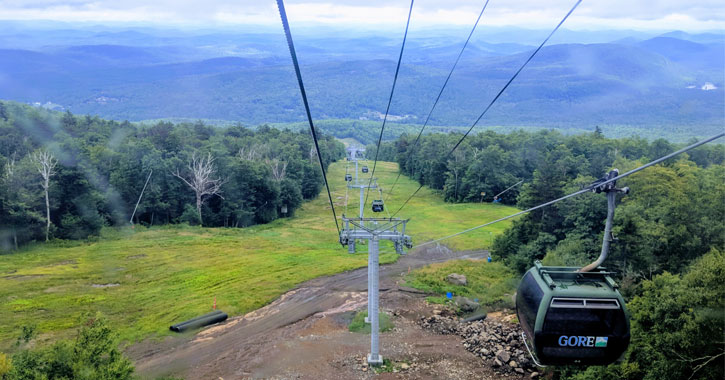 view from a gondola