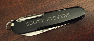 personalized Swiss army knife